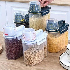 Portable Rice Bucket Cereal Storage Container