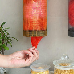 Hanging Garbage Bag Storage Holder Mesh Organizer