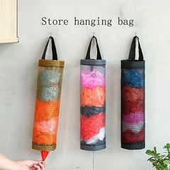 Hanging Garbage Bag Storage Holder Mesh Organizer