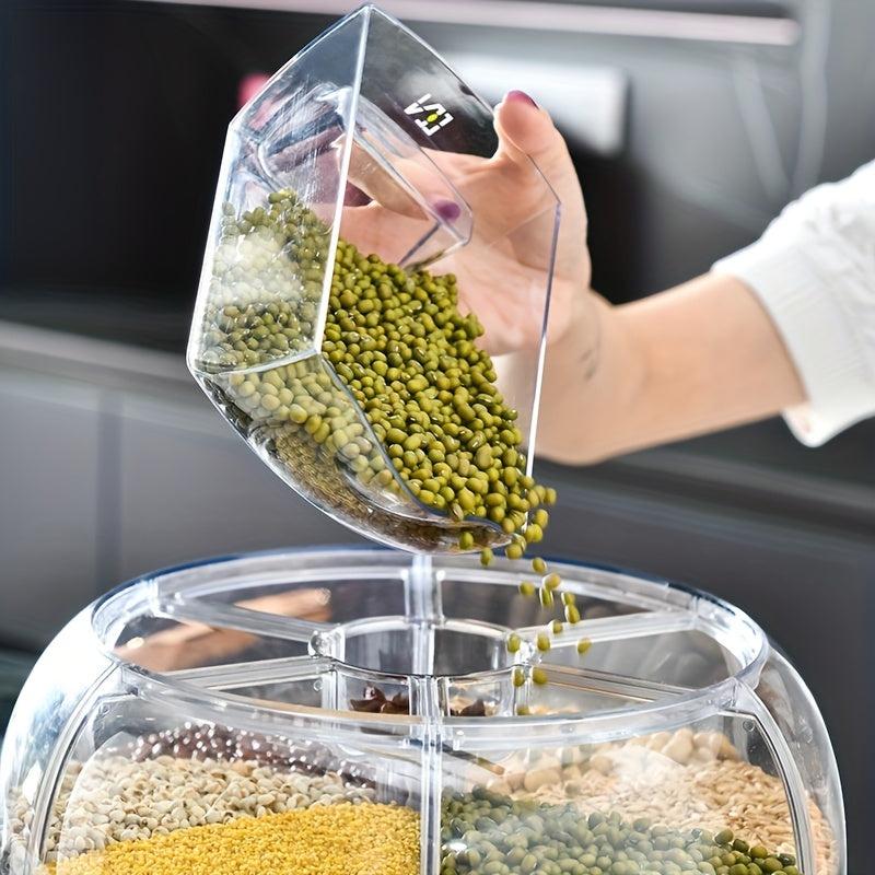 Large Capacity Plastic Rice Bucket Moisture & Insect Proof Cereal Container