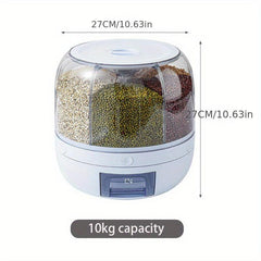 Large Capacity Plastic Rice Bucket Moisture & Insect Proof Cereal Container