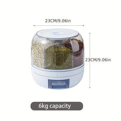 Large Capacity Plastic Rice Bucket Moisture & Insect Proof Cereal Container