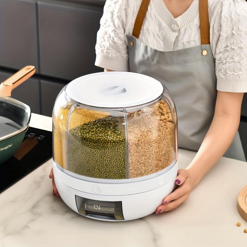 Large Capacity Plastic Rice Bucket Moisture & Insect Proof Cereal Container