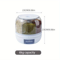 Large Capacity Plastic Rice Bucket Moisture & Insect Proof Cereal Container