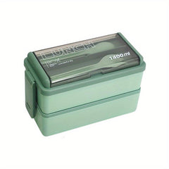 1pc Lunch Box 2 3 Grids Square Divided Bento Box Leakproof Container