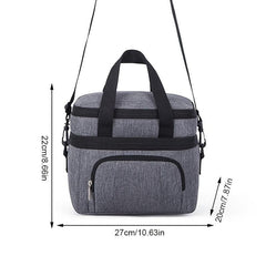 Double Layer Lunch Bag for Work School and Travel, Perfect for Picnics
