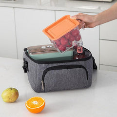 Double Layer Lunch Bag for Work School and Travel, Perfect for Picnics