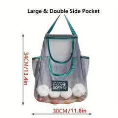 Hanging Mesh Storage Bags Reusable Tote Net Bags For Fruit And Vegetable