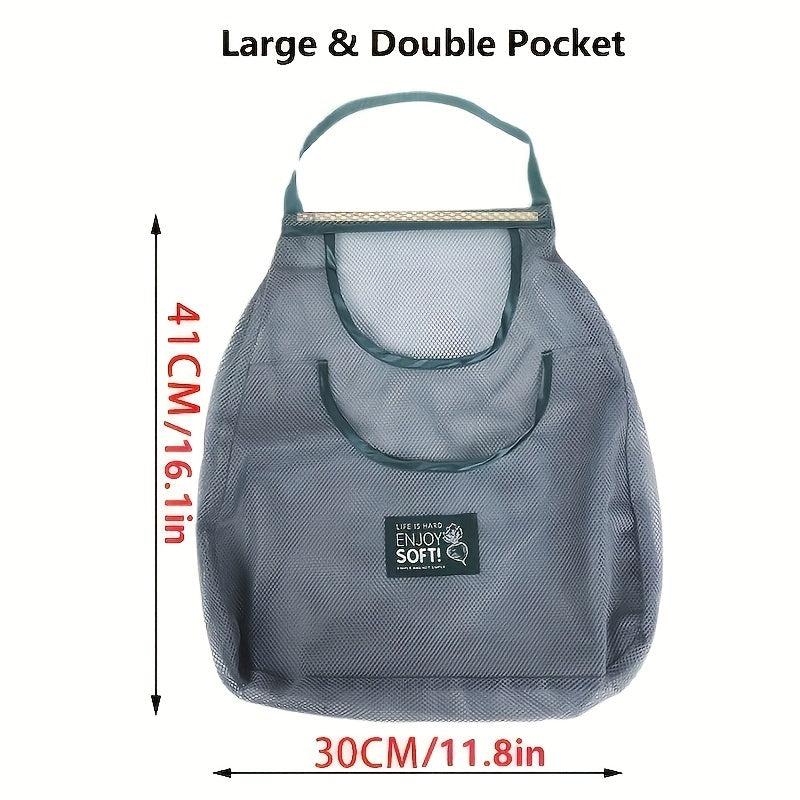 Hanging Mesh Storage Bags Reusable Tote Net Bags For Fruit And Vegetable