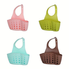 Adjustable PVC Hanging Storage Basket for Kitchen and Bathroom