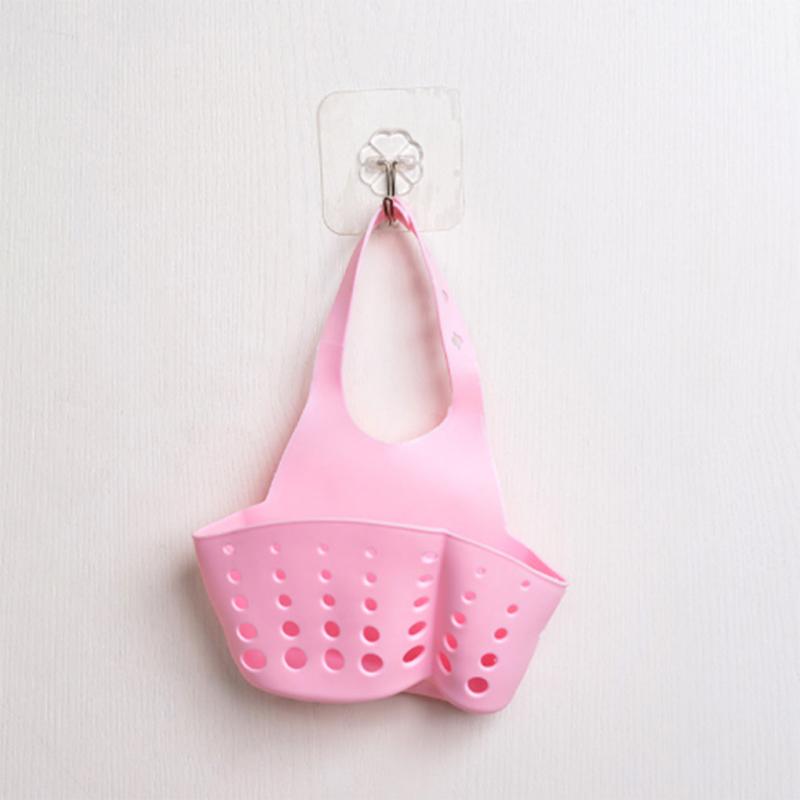 Adjustable PVC Hanging Storage Basket for Kitchen and Bathroom