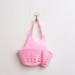 Adjustable PVC Hanging Storage Basket for Kitchen and Bathroom
