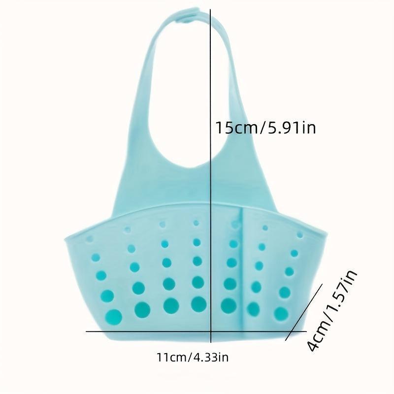 Adjustable PVC Hanging Storage Basket for Kitchen and Bathroom