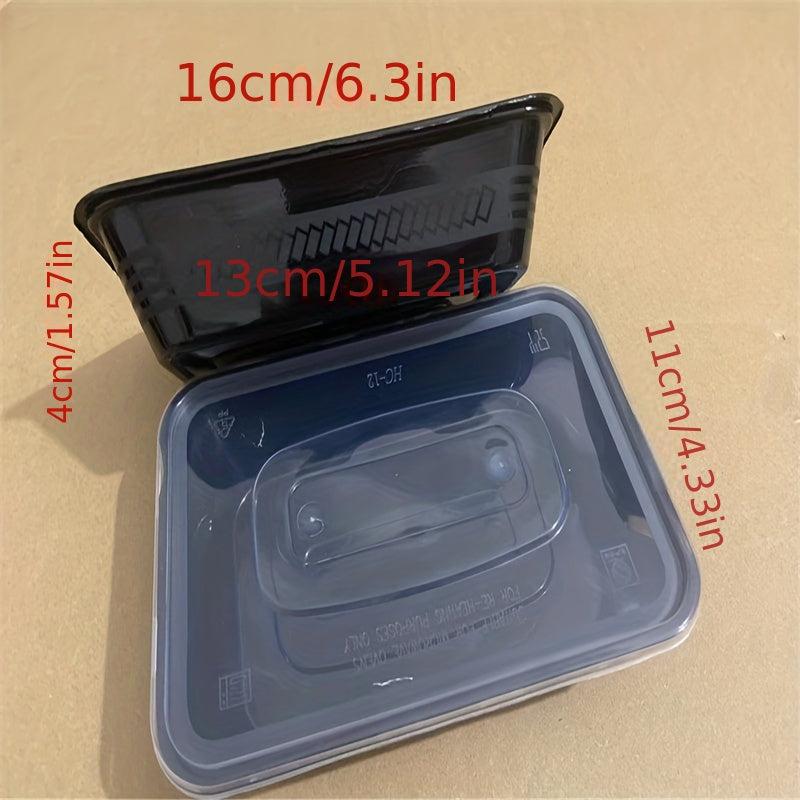 Plastic Food Storage Containers With Lids - Microwavable - 10/20/50pcs