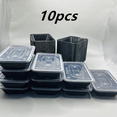 Plastic Food Storage Containers With Lids - Microwavable - 10/20/50pcs