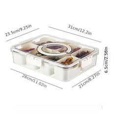 1pc Seasoning Box Spice Jar With 4 8 Grids Compartment Salt Pepper