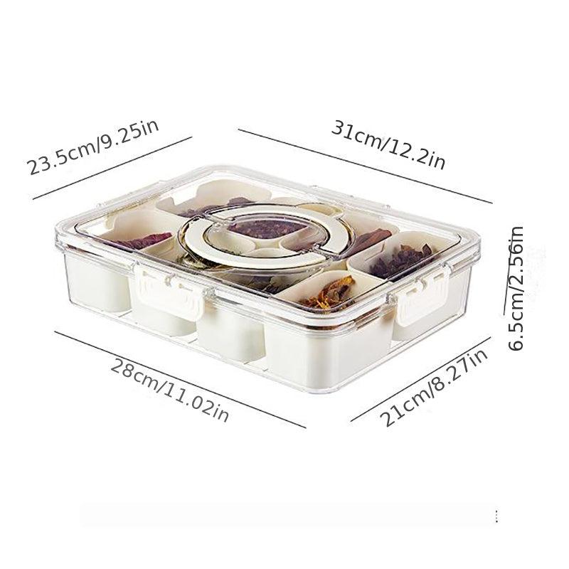 1pc Seasoning Box Spice Jar With 4 8 Grids Compartment Salt Pepper