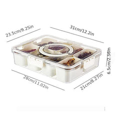1pc Seasoning Box Spice Jar With 4 8 Grids Compartment Salt Pepper