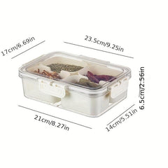 1pc Seasoning Box Spice Jar With 4 8 Grids Compartment Salt Pepper