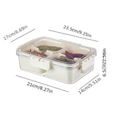 1pc Seasoning Box Spice Jar With 4 8 Grids Compartment Salt Pepper
