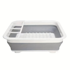 Collapsible Dish Drying Rack Foldable Dish Drainer Portable Kitchen Organizer