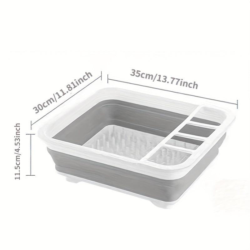 Collapsible Dish Drying Rack Foldable Dish Drainer Portable Kitchen Organizer