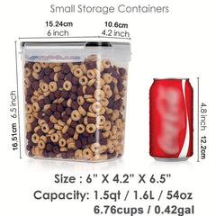 6 Pcs Airtight Food Storage Containers 54oz BPA-Free