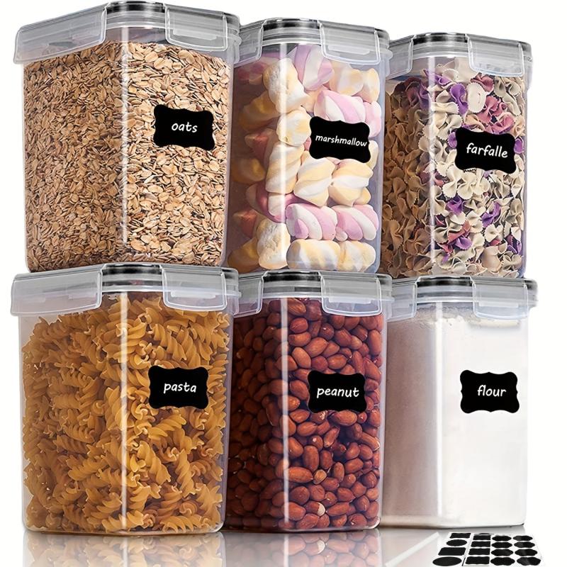 6 Pcs Airtight Food Storage Containers 54oz BPA-Free