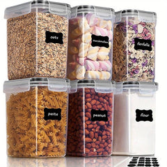 6 Pcs Airtight Food Storage Containers 54oz BPA-Free