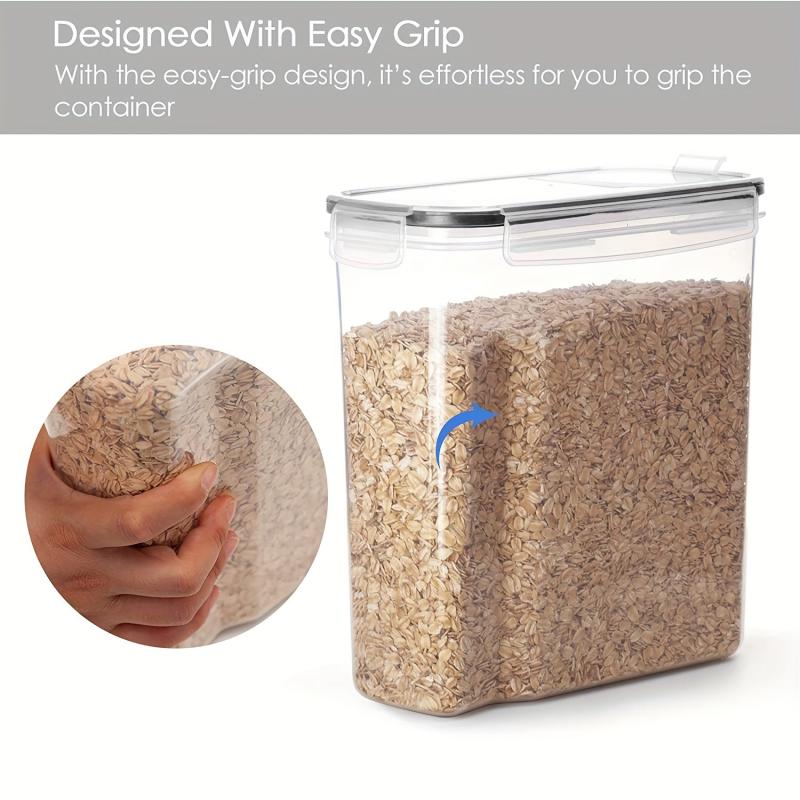 2Pcs Cereal Storage Container Set BPA Plastic Airtight Food Storage Containers