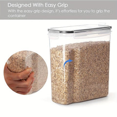 2Pcs Cereal Storage Container Set BPA Plastic Airtight Food Storage Containers