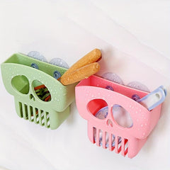 Skull Sink Drain Basket Kitchen Faucet Sponge Storage Rack