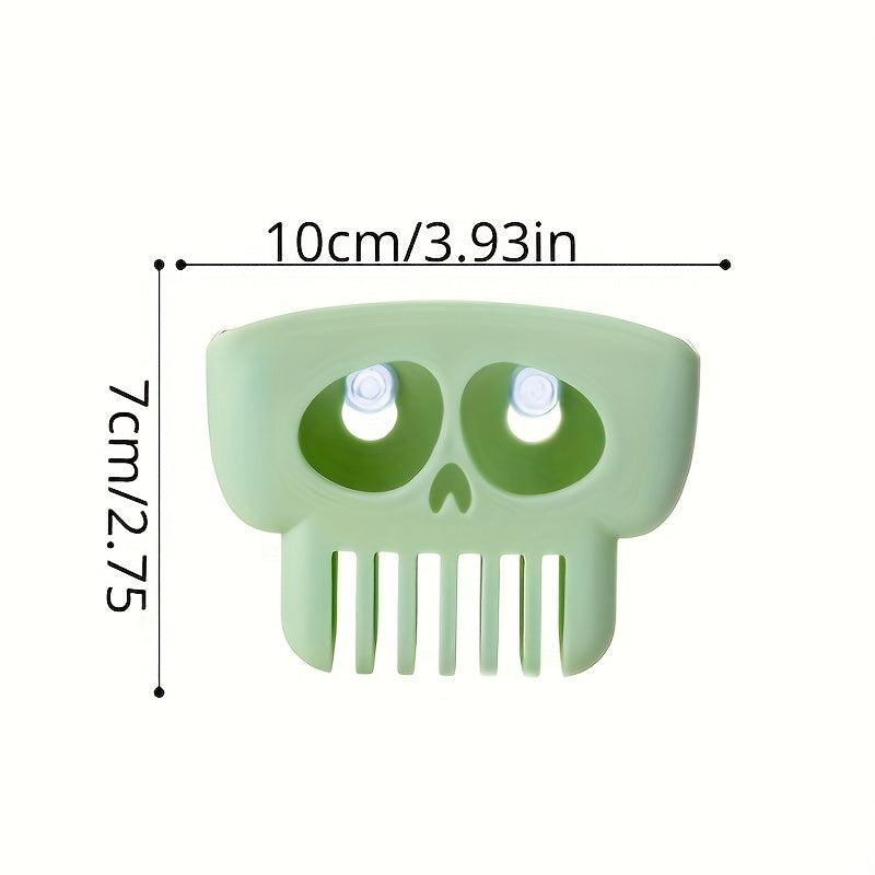 Skull Sink Drain Basket Kitchen Faucet Sponge Storage Rack
