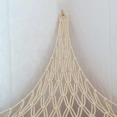 Triangular Toy Net Pocket Woven Tapestry Storage Hammock