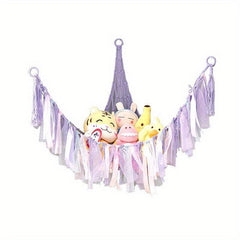 Triangle Toy Net Pocket Plush Toy Placement Hammock Net
