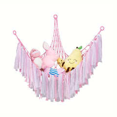 Triangle Toy Net Pocket Plush Toy Placement Hammock Net