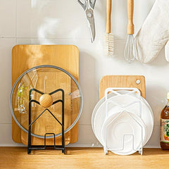 Pot Lid Organizer Kitchen Shelf Chopping Board Rack