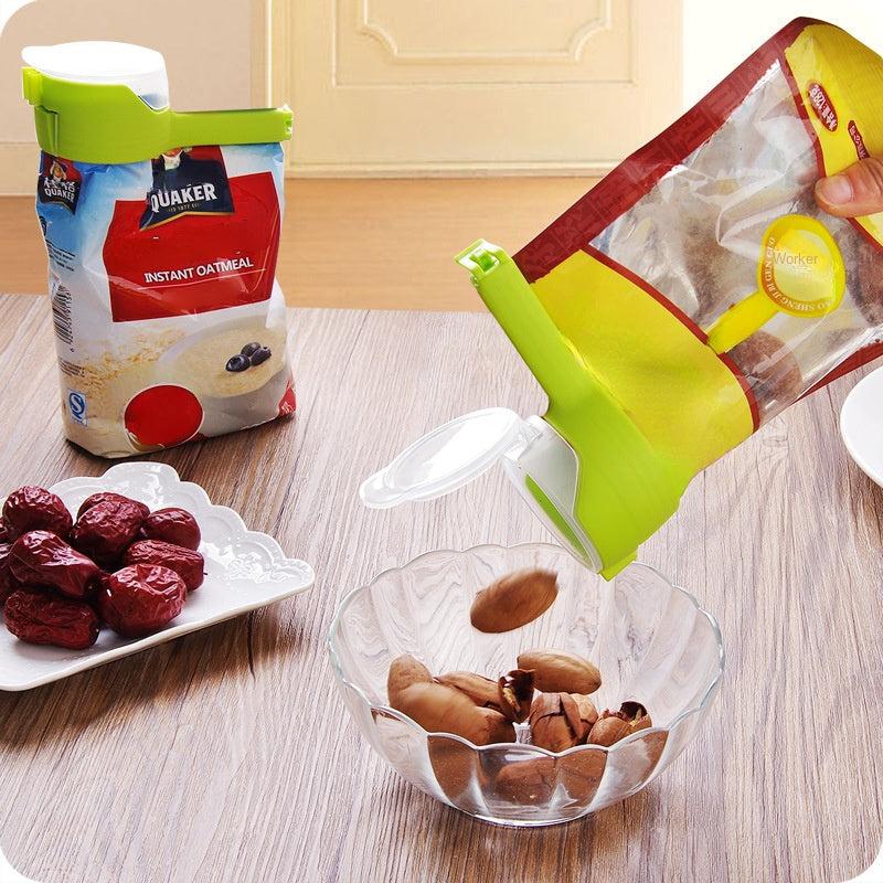 1pc Bag Clips For Food With Spout Food Storage Sealing Clips