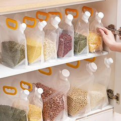 5pcs Spout Sealed Stand Up Food Storage Pouch Moisture Proof Transparent Bag