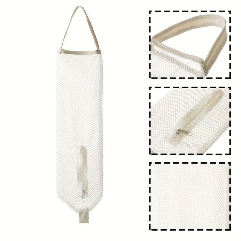 Wall-Mounted Plastic Bag Organizer for Onions Fruits Vegetables