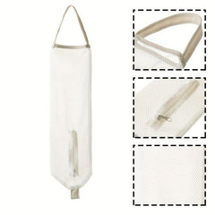 Wall-Mounted Plastic Bag Organizer for Onions Fruits Vegetables