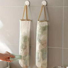 Wall-Mounted Plastic Bag Organizer for Onions Fruits Vegetables