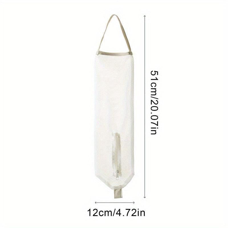 Wall-Mounted Plastic Bag Organizer for Onions Fruits Vegetables
