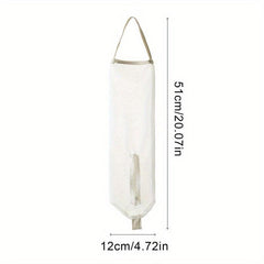 Wall-Mounted Plastic Bag Organizer for Onions Fruits Vegetables