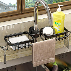 Sponge Rack Drain Rack Aluminum Kitchen Sink Storage Hanging Basket