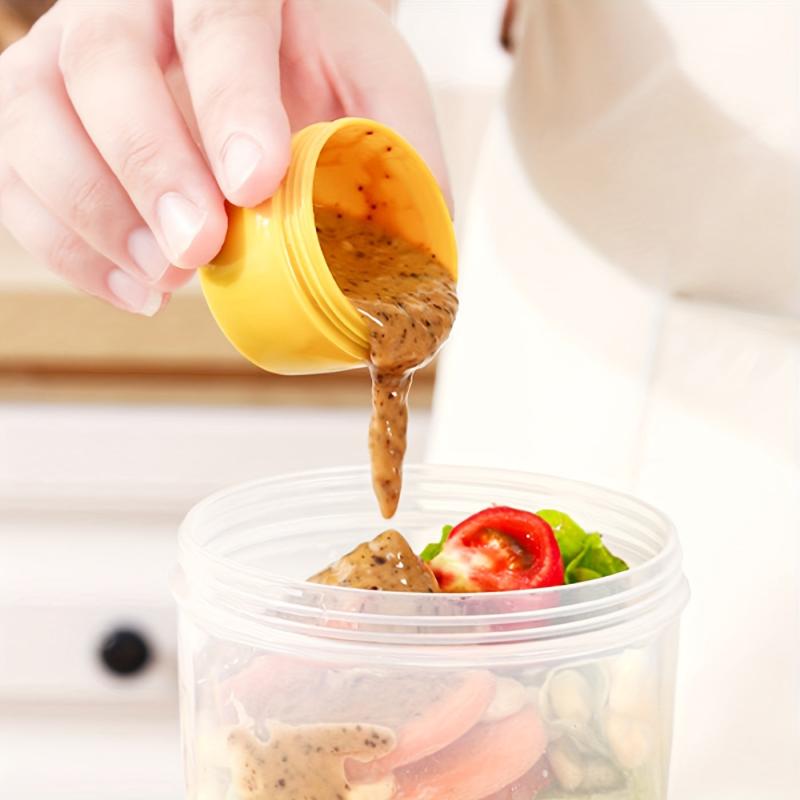 Portable Salad Meal Shaker Cup with Fork 1070ml
