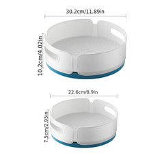 360 Rotating Spice Rack with Anti Skid Base - Kitchen Cabinet Storage