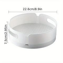 360 Rotating Spice Rack with Anti Skid Base - Kitchen Cabinet Storage