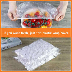 100pcs Disposable Food Storage Cover Bags Elastic Food Lids Kitchen Fresh