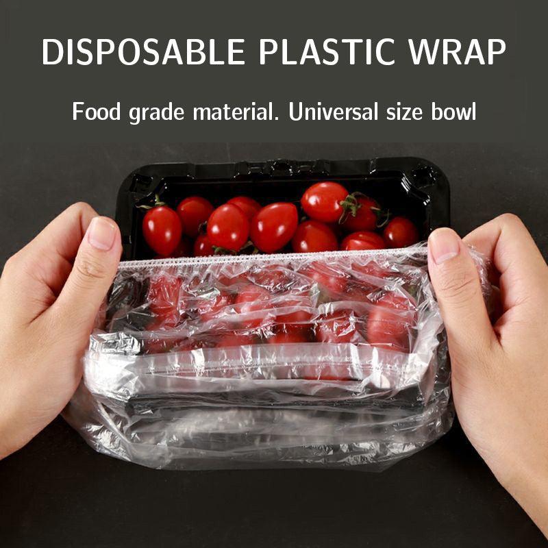 100pcs Disposable Food Storage Cover Bags Elastic Food Lids Kitchen Fresh